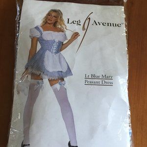 Leg Avenue Light Blue Mary Peasant Dress Costume